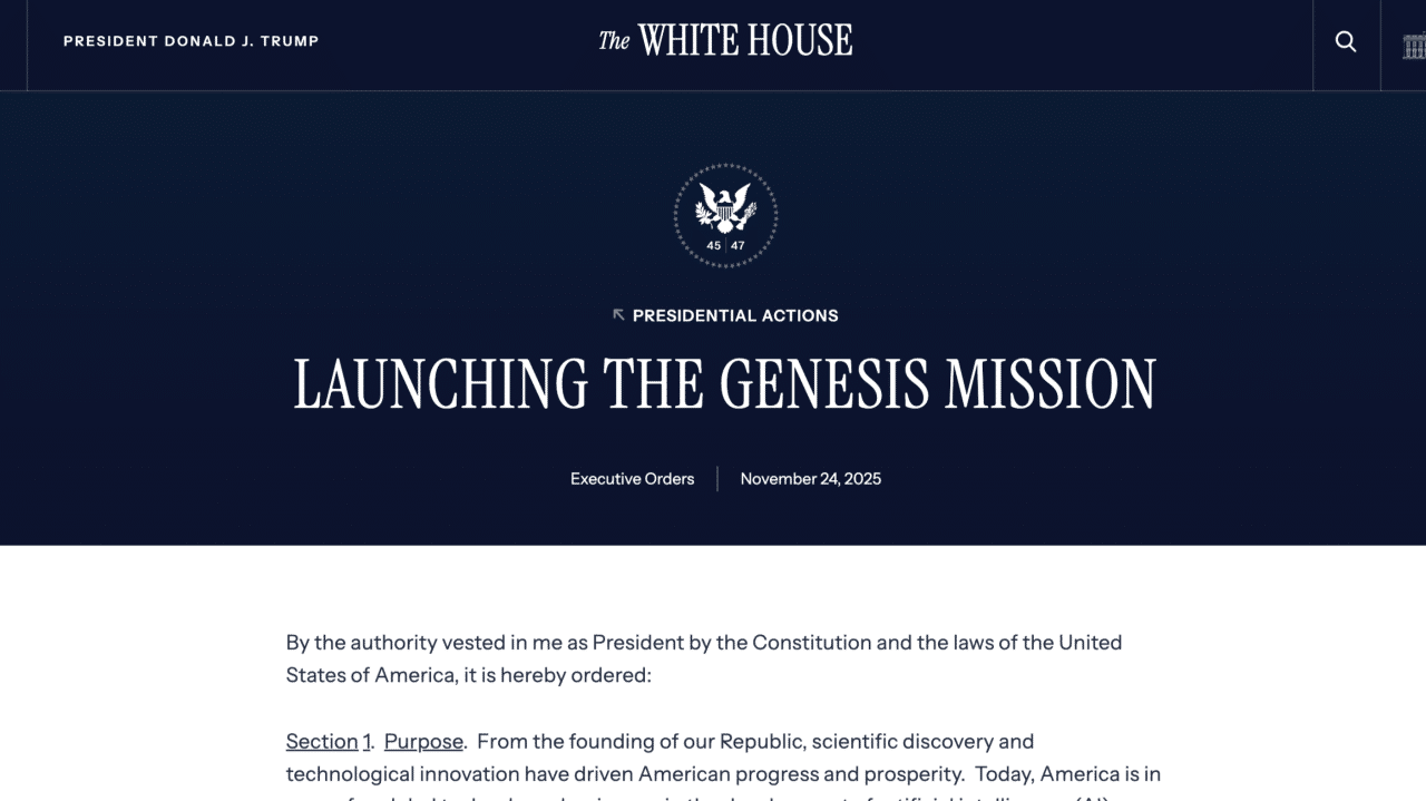 O Projeto Genesis dos EUA: Avanço científico, aceleração tecnológica e as perguntas que ainda não estamos fazendo